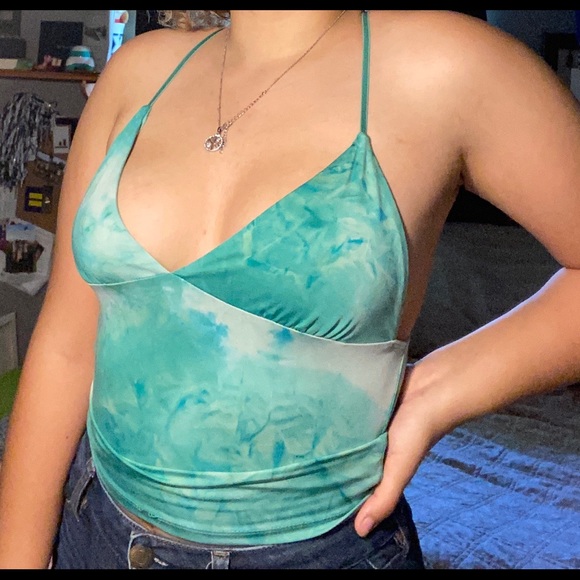 Green/Blue Tank Top - Picture 1 of 2